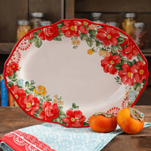 Load image into Gallery viewer, The Pioneer Woman Vintage Floral 14.5" Serving Platter