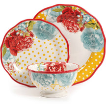 Load image into Gallery viewer, The Pioneer Woman 12-Piece Dinnerware Set, Walmart Exclusive