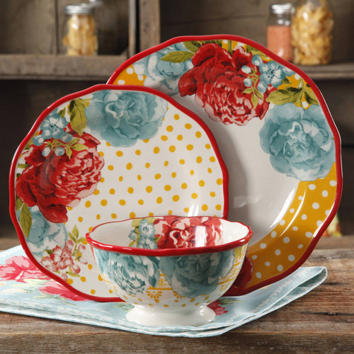 The Pioneer Woman 12-Piece Dinnerware Set, Walmart Exclusive