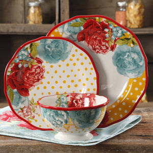 The Pioneer Woman 12-Piece Dinnerware Set, Walmart Exclusive